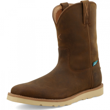 TwistedX Mens 10" Work Pull On Wedge Sole Boot MCBW001