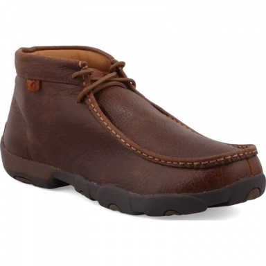 Twisted X Mens Driving Moccasin Copper