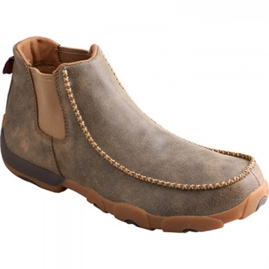 Twisted X Mens Twin Gore Driving Moccasin Bomber