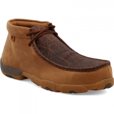 Twisted X Mens Driving Moc Chukka Boot Tan - Spice