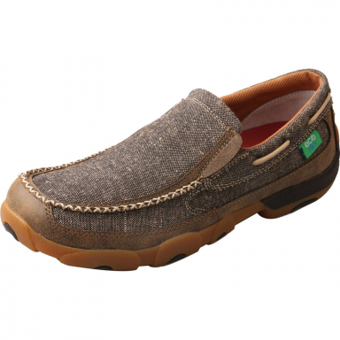 TwistedX Mens Slip-On Driving Moc ? Dust MDMS012
