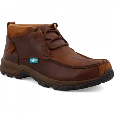 Twisted X Mens 4" Shoe Distressed Saddle