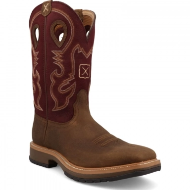 Twisted X Mens Horseman Cowboy Boot Brunette - Oxblood