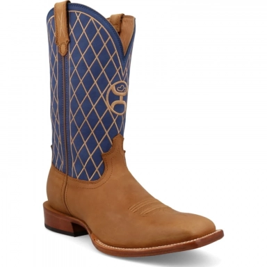 Twisted X Mens 12" Hooey Boot Inca Gold - Twilight Blue