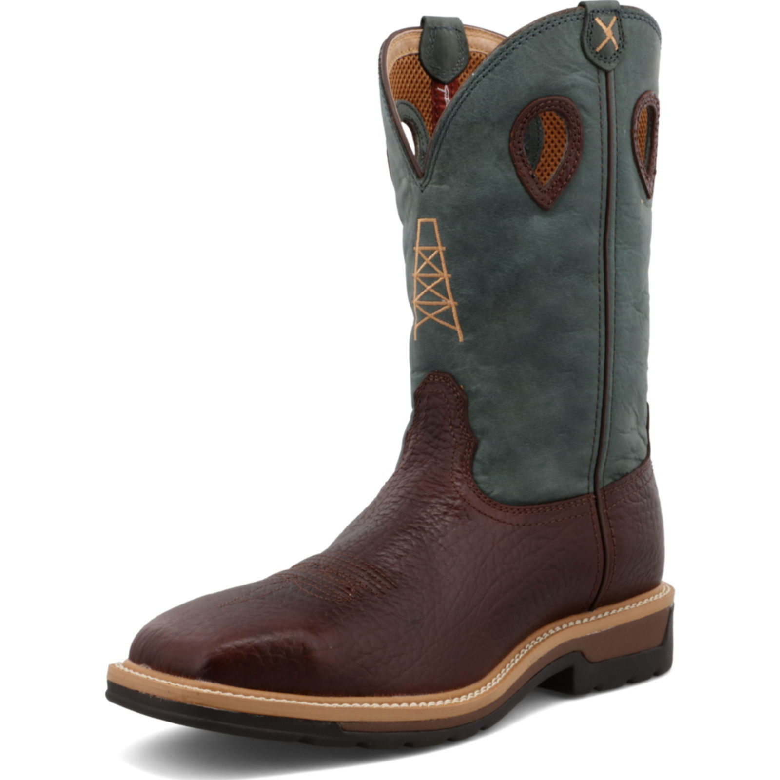 Twisted X Men/'s Buckaroo Crazy Horse Taupe Boots MBK0030