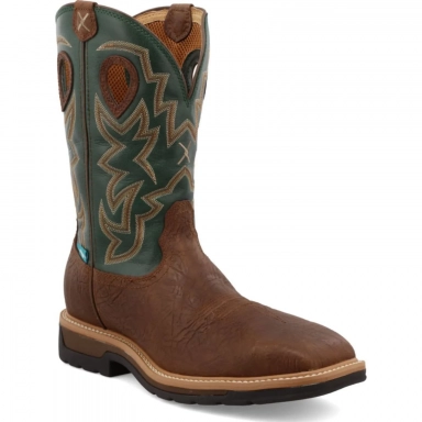 Twisted X Mens Steel Toe Waterproof Liteweight Cowboy Work Boot