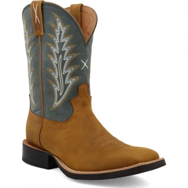 Twisted X Mens 11" Ruff Stock Tan/Green