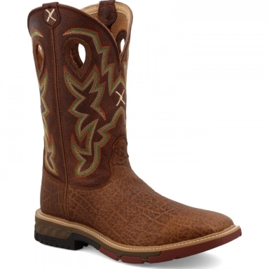 Twisted X Mens 12" Western Work Boot Tan - Tan MXB0004