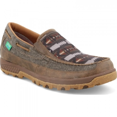 Twisted X Mens Driving Moc Slip-On Dust - Multi