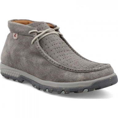 Twisted X Mens Driving Moc Chukka Boot Grey - Grey MXC0015