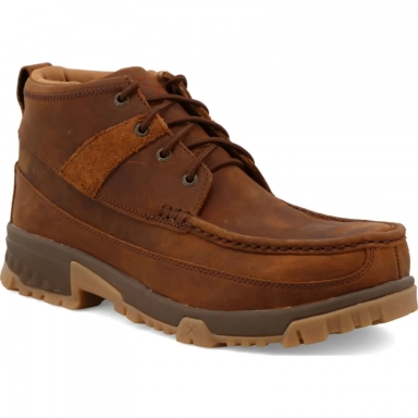 Twisted X Mens Work Boot Oiled Saddle