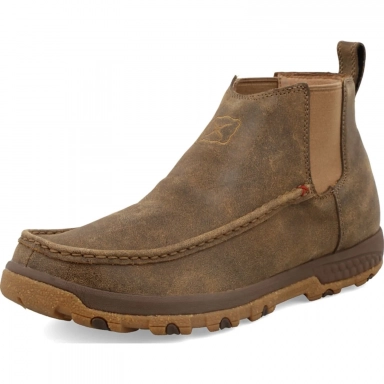 Twisted X Mens 4" Driving Moc Chelsea Boot Bomber