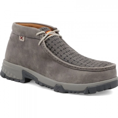 Twisted X Mens Driving Moc Chukka Boot Grey - Grey MXCN001
