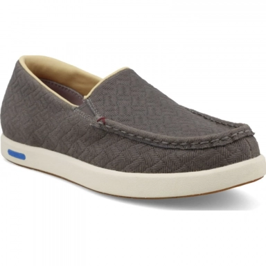 Twisted X Womens Slip On UltraLite CellStretch Shoe Dark Grey