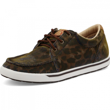 TwistedX Womens Kicks Shiny Leopard & Brown WCA0023