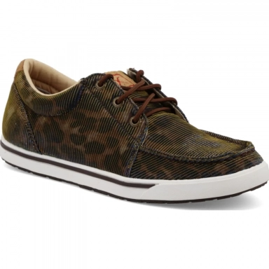 Twisted X Womens Kicks Boot Shiny Leopard - Brown