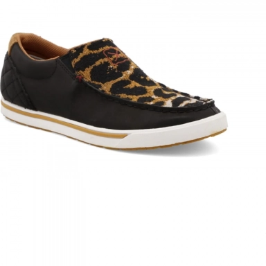 Twisted X Womens Kicks Slip-On Shoe Black - Cheetah