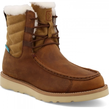 Twisted X Womens Wedge Sole Boot Oiled Saddle/Nutmeg