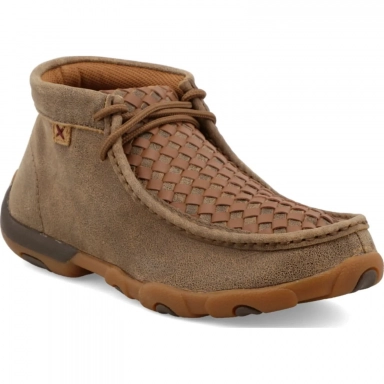 Twisted X Womens Driving Moccasin Bomber - Tan WDM0034