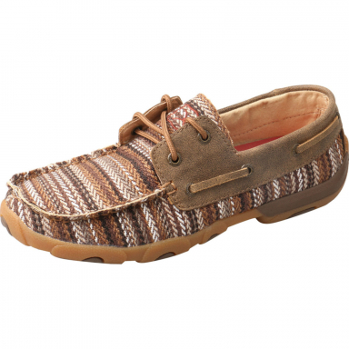 TwistedX Womens Boat Shoe Driving Moc WDM0114