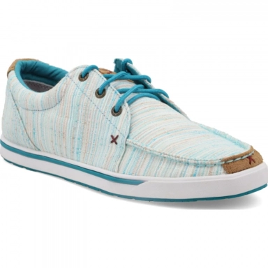 Twisted X Womens Hooey Loper Casual Shoe Blue - Multi