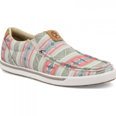 Twisted X Womens Hooey Loper Slip-On Pink Multi