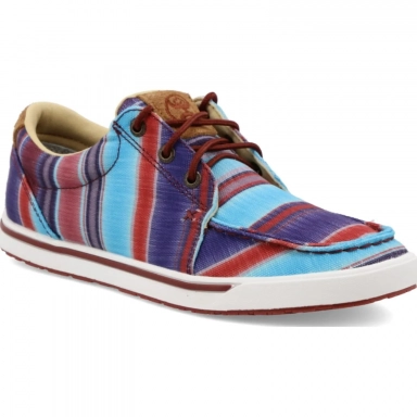 Twisted X Womens Hooey Loper Boot Blue Multi