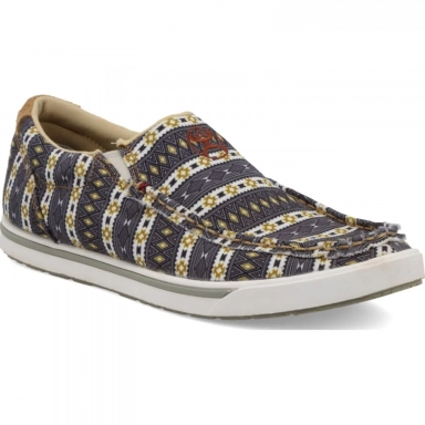 Twisted X Womens Hooey Loper Slip-On Black - Yellow Multi