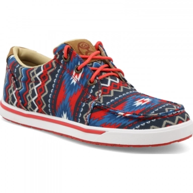 Twisted X Womens Hooey Loper Boot Red Aztec Multi