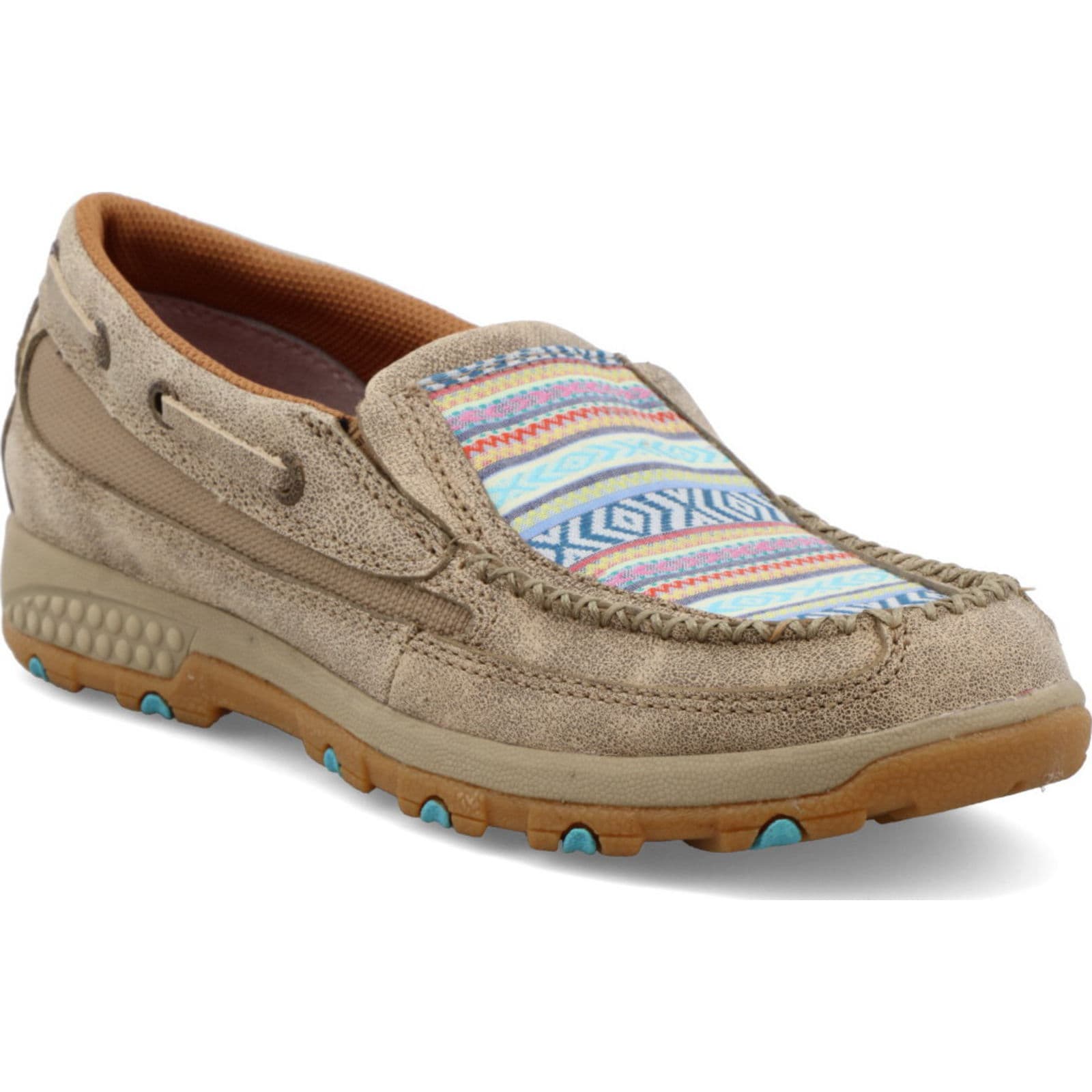 twisted x women's boat shoe driving moc