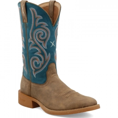 Twisted X Womens 11" Tech Boot Bomber - Stormy Blue