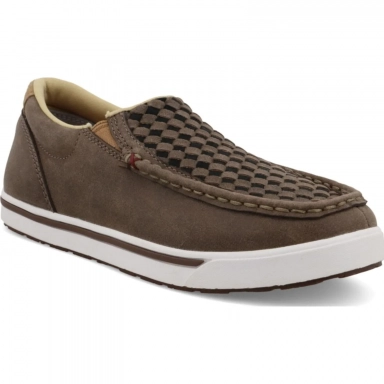 Twisted X Kids Slip On Kicks Taupe Grey - Black
