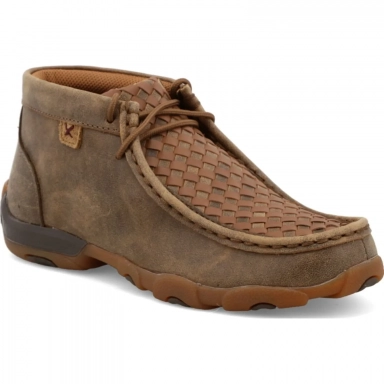 Twisted X Kids Lightweight Chukka Driving Moc Shoe Bomber - Tan