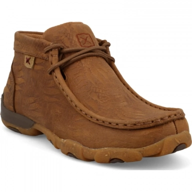 Twisted X Kids Chukka Driving Moc Shoe Caramel Caf�