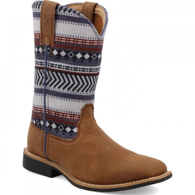Twisted X Kids Hooey Boot Brown Lion Brown - Ash Grey Multi