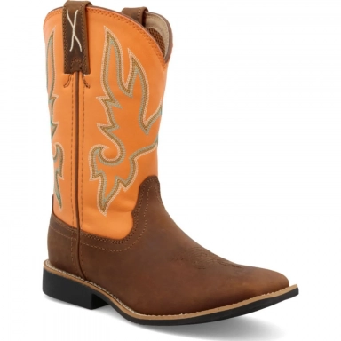 Twisted X Kids Top Hand Tan/Orange