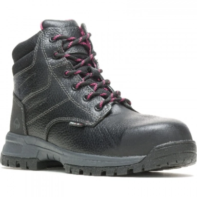 Wolverine Womens 6 Composite Toe Piper Work Shoe Black