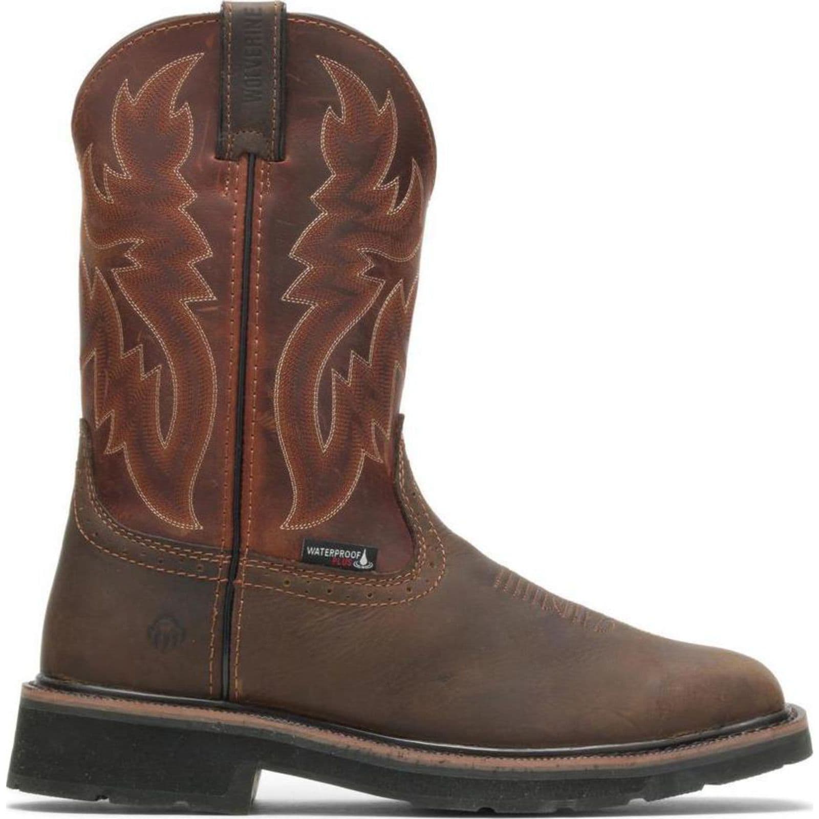 wolverine men's rancher wellington work boots