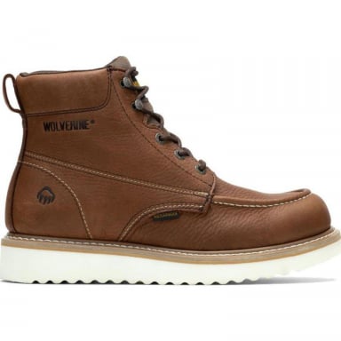 Wolverine Mens Brown 6? Soft Toe Waterproof Work Wedge W10841