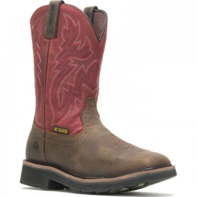 Wolverine Mens 10 Waterproof Steel Toe Met Guard Rancher Work Boot