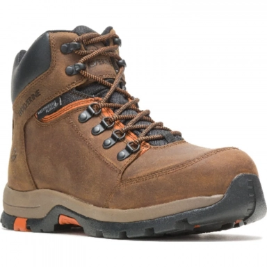Wolverine Mens Steel Toe Grayson Mid Work Boot Brown