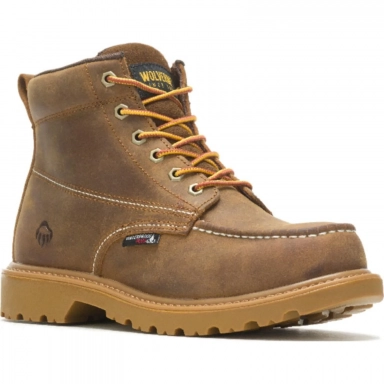 Wolverine Mens Floorhand Moc Work Boot Tan