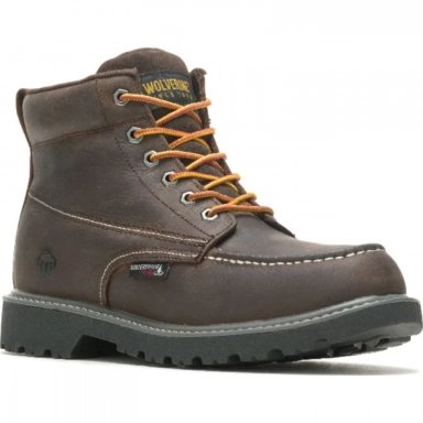Wolverine Mens Floorhand Moc Work Boot Brown