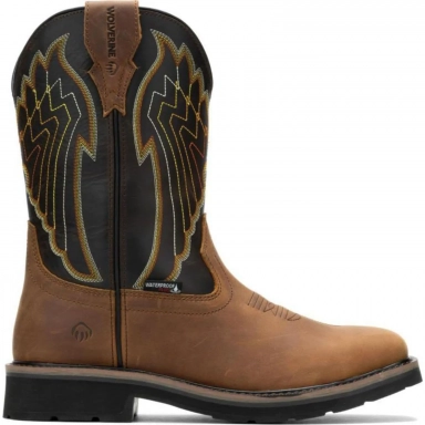 Wolverine Mens Rancher Eagle Sudan Brown Western W230059 Work Boot