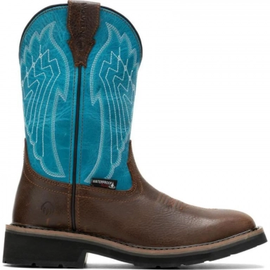 Wolverine Womens Rancher Eagle Waterproof Turquoise Western W231111