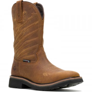 Wolverine Mens Rancher Flag LX Wellington Work Boot W240056