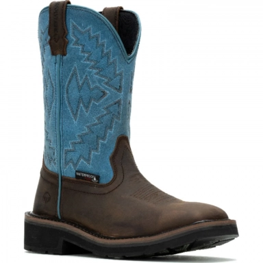 Wolverine Womens Steel Toe Rancher Arrow Boot Blue