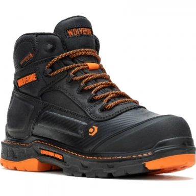 Wolverine Mens Overpass Boot Blackorange