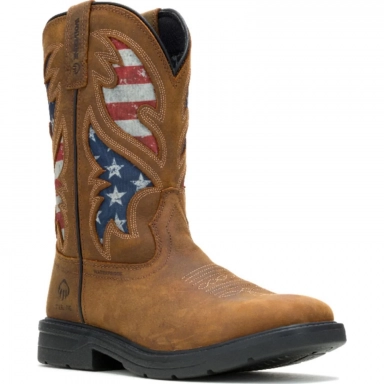 Wolverine Mens Steel Toe Rancher Flag Boot