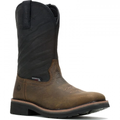 Wolverine Mens Steel Toe Rancher Flag LX Boot Black